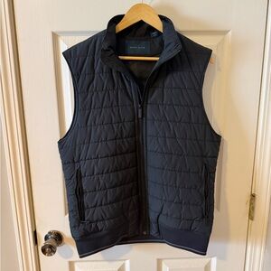 Perry Ellis Men's Black Quilted Vest